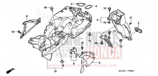 GARDE-BOUE ARRIERE VFR8006 de 2006